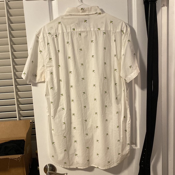 BONOBOS GREEN COCKTAIL UMBRELLAS RIVIERA SHORT SLEEVE SHIRT - Picture 4 of 5